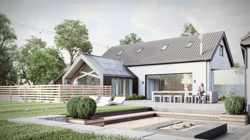 A new build extention to an existing annexe.